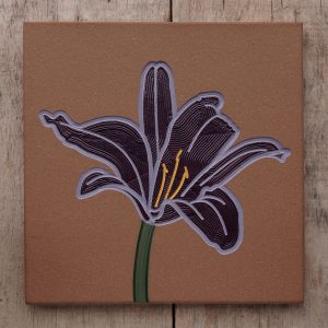 Engraving: Purple Lily