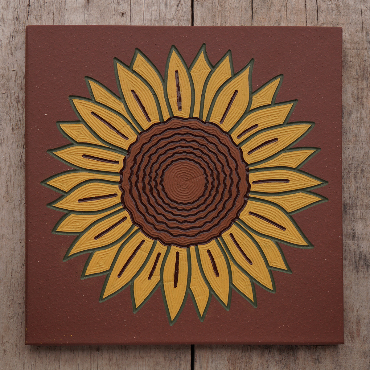 Engraving: Sunflower